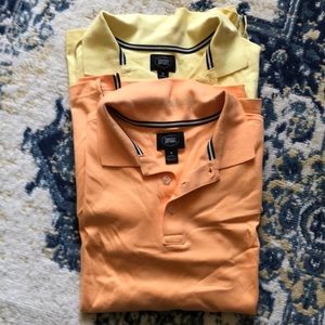 Set of men’s polos yellow & orange - like new
